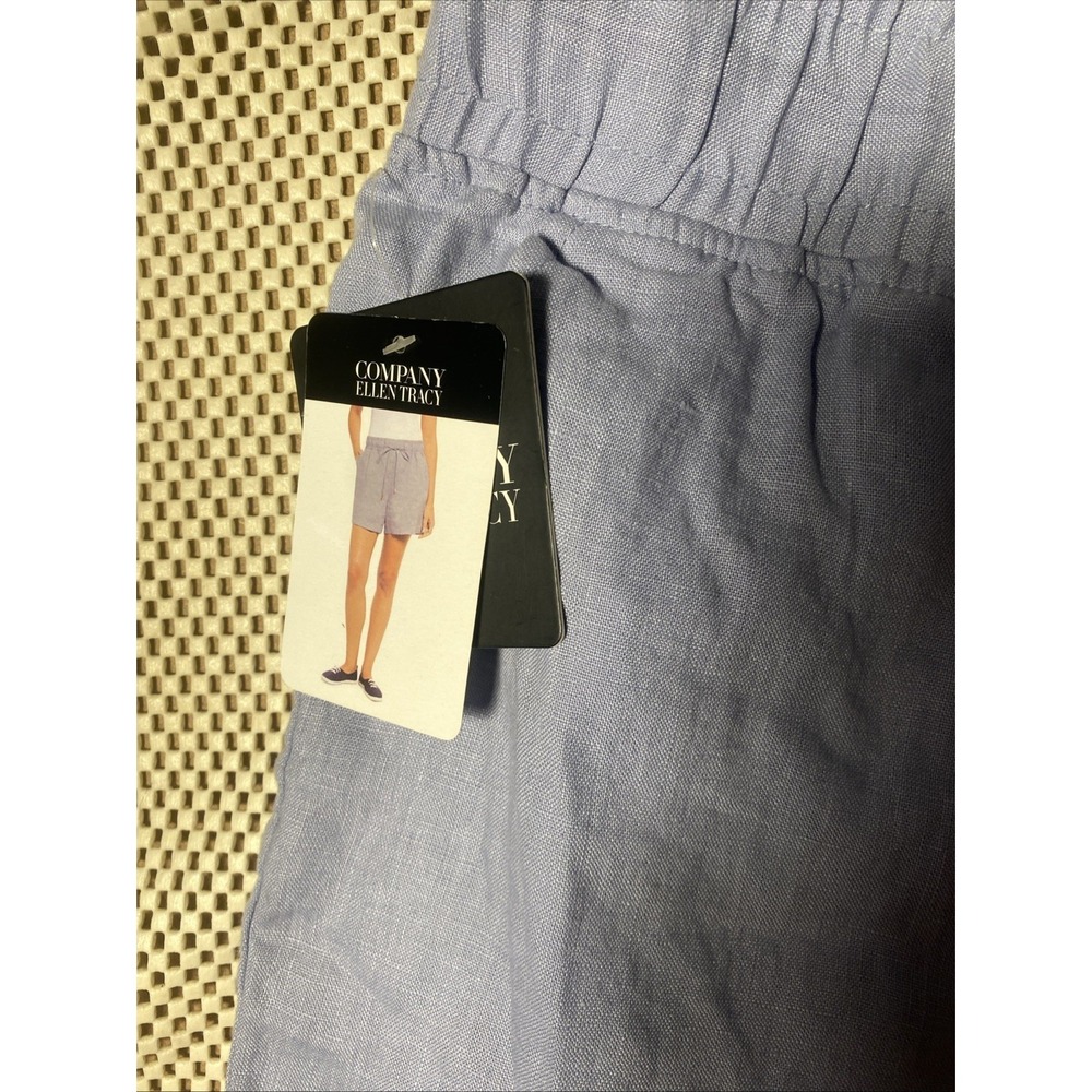 Company Ellen Tracy Size Sm Chambray Pull-on Shorts - Picture 3 of 4